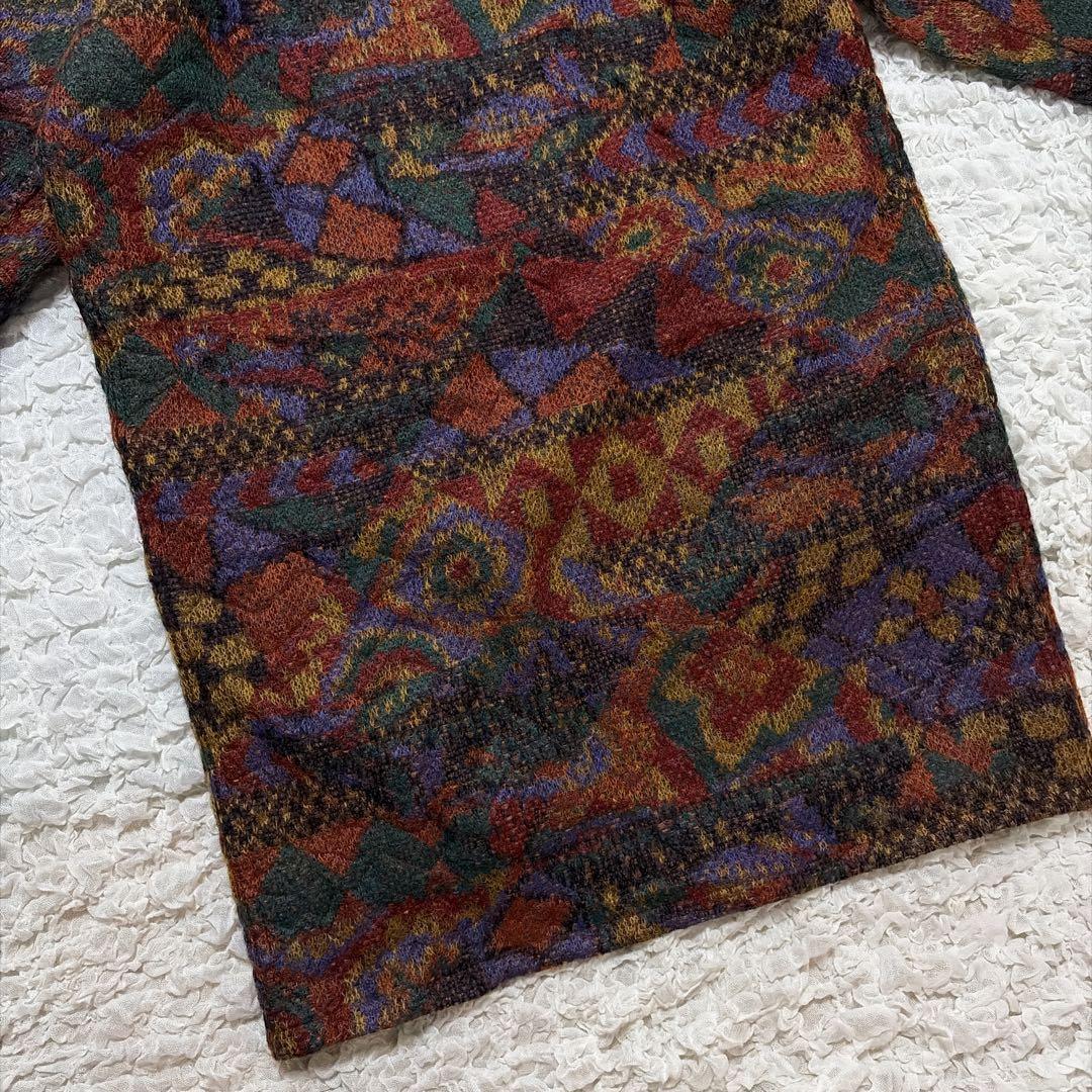 MISSONIミッソーニ モヘアリバーシブルコート キルティング オレンジタグ