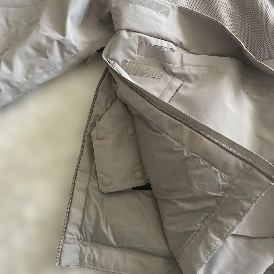  RECcontrol フード付きジャケット ライトグレー