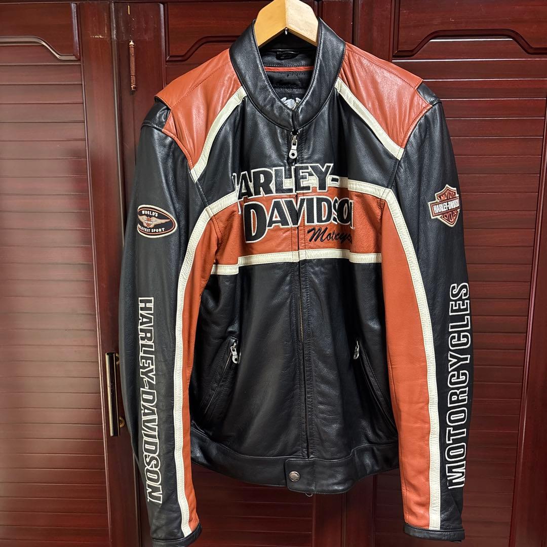 【美品】HARLEY-DAVIDSON レザージャケットライダース　size L