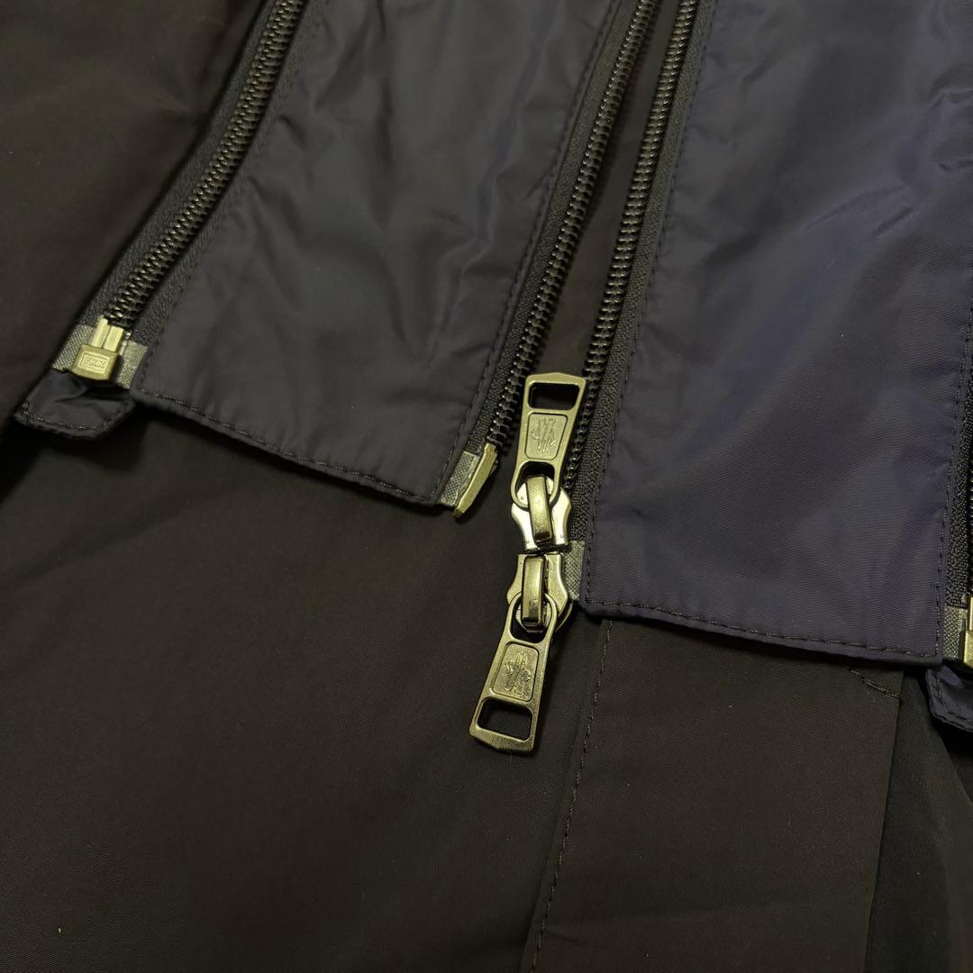 【美品サイズ4】モンクレール コート REYNOLD ステンカラー ネイビー