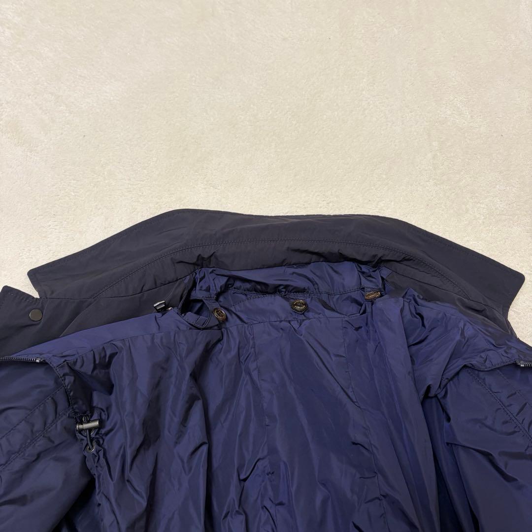 【美品サイズ4】モンクレール コート REYNOLD ステンカラー ネイビー