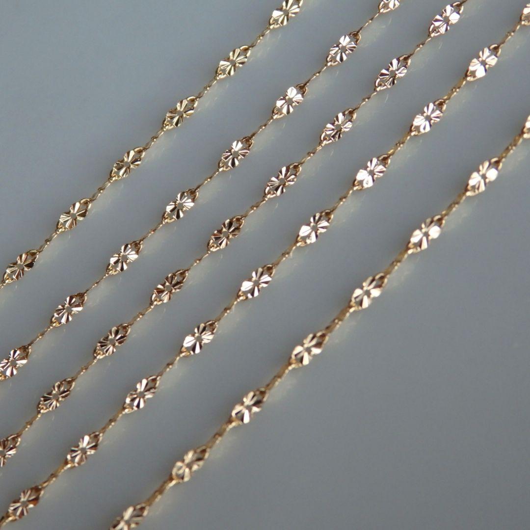 nobuko　k18リング　クローバーチェーン　チェーンリング