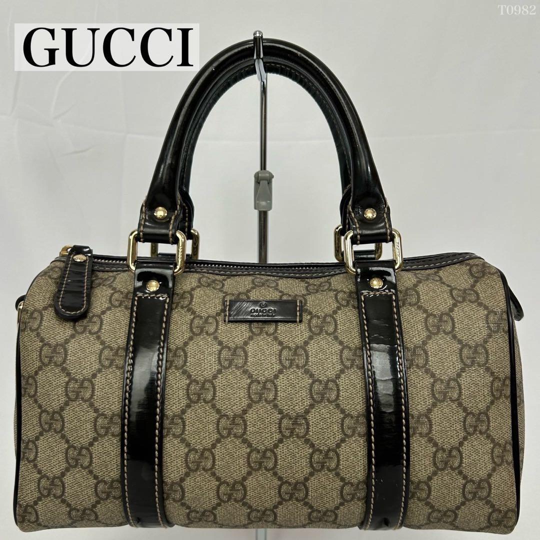 【極美品】グッチ 193604 493075 GGスプリーム ミニボストンバック