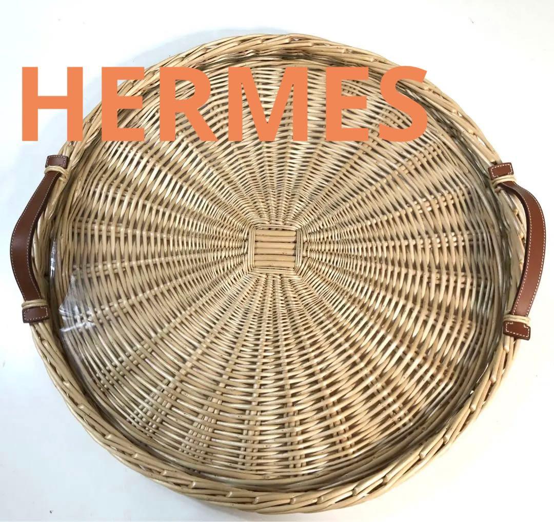 HERMES エルメス ピクニック オジェ ウッドトレイ 43cm