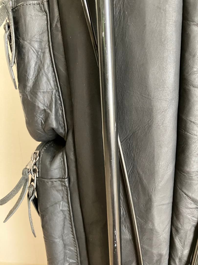 ★希少★☆MANIUNO マニウノ☆ 軽量レザー スタンド式キャディバッグ