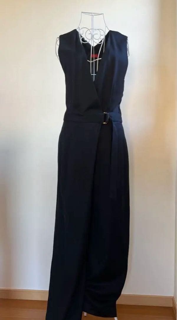 DES PRES デプレ　 ブライトツイード アシンメトリーオールインワン　36