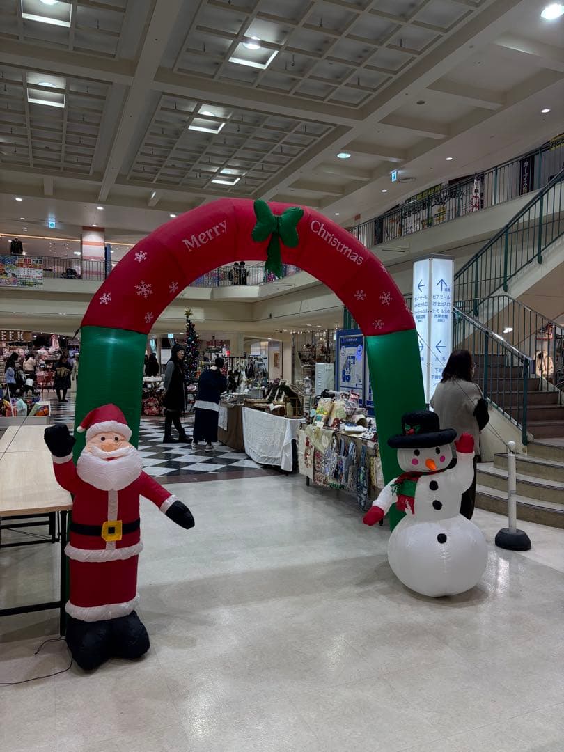 クリスマス インフレータブルアーチ サンタ