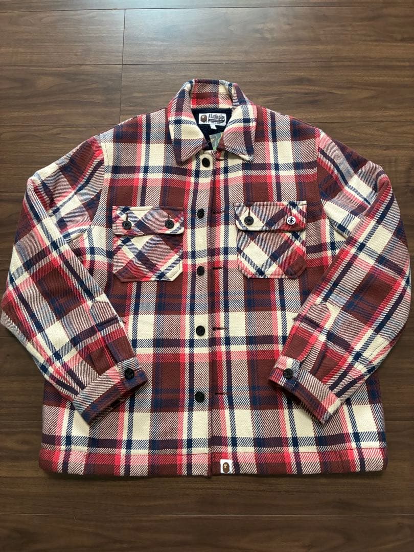 に*こ様 美品‼️ ラブジェネジャケット　赤チェック CPOジャケットＬ　送料無