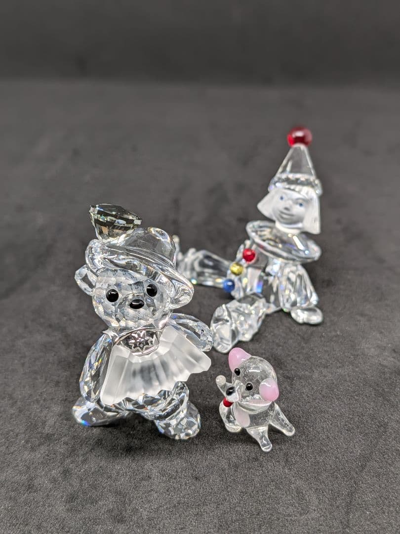 ピエロ　超美品　アコーディオンクリスベア　犬おまけ３点セット　スワロフスキー