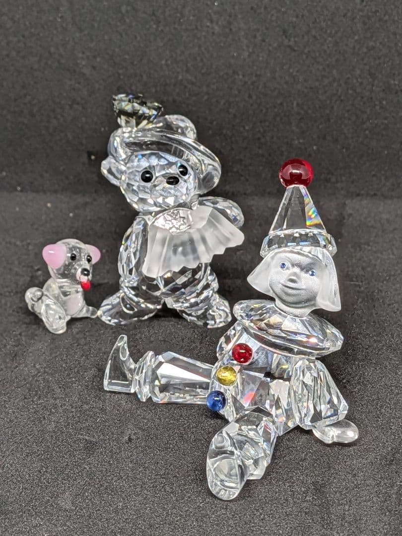 ピエロ　超美品　アコーディオンクリスベア　犬おまけ３点セット　スワロフスキー
