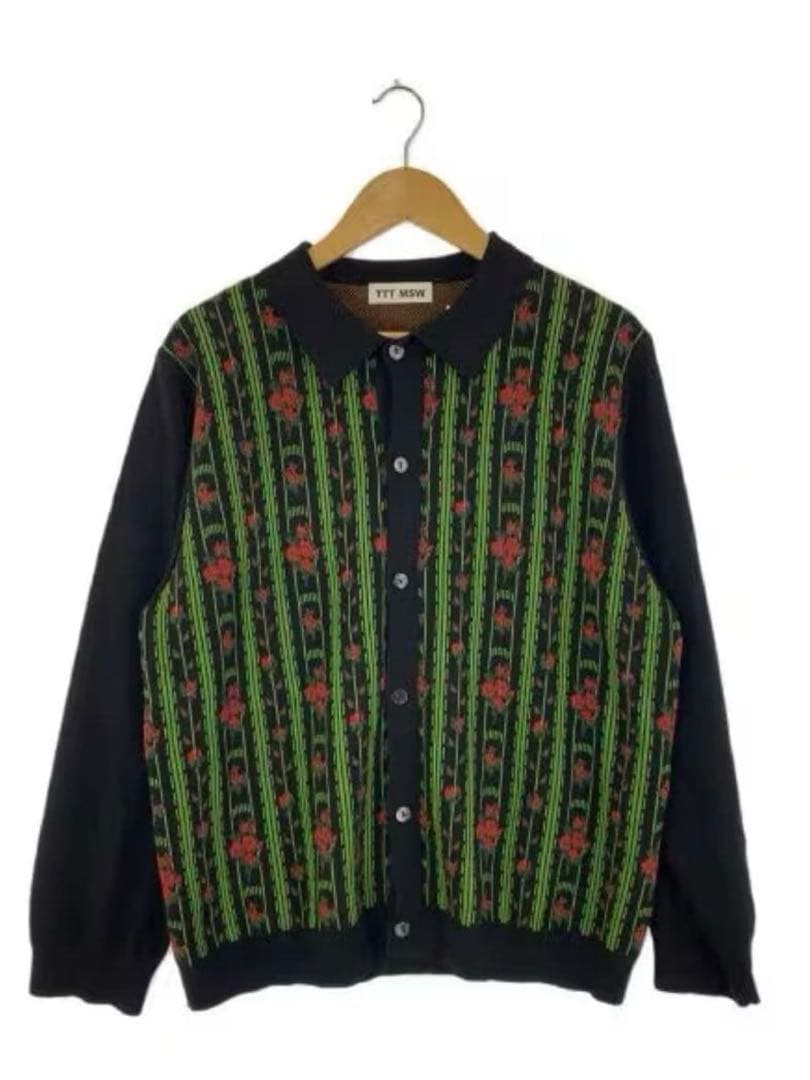 【TTT_MSW】Flower Jacquard Knit カーディガン