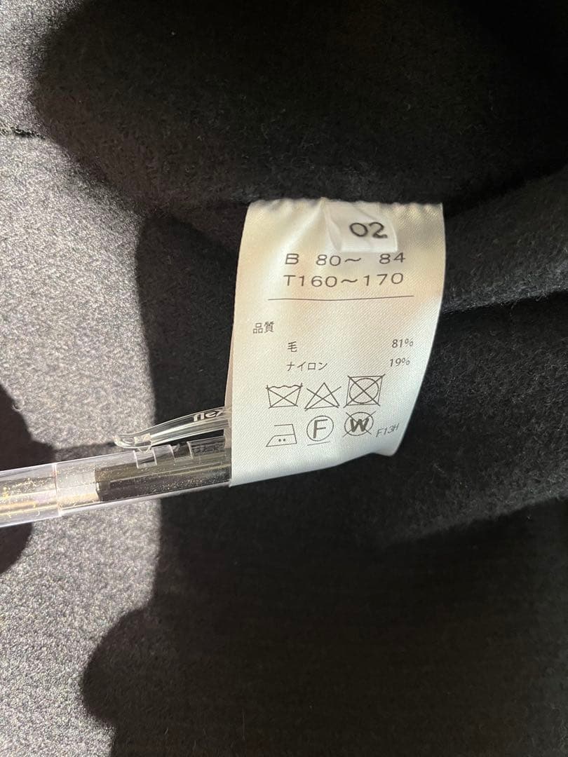 2024AW ATON エイトン バルマカンコート BLACK auralee