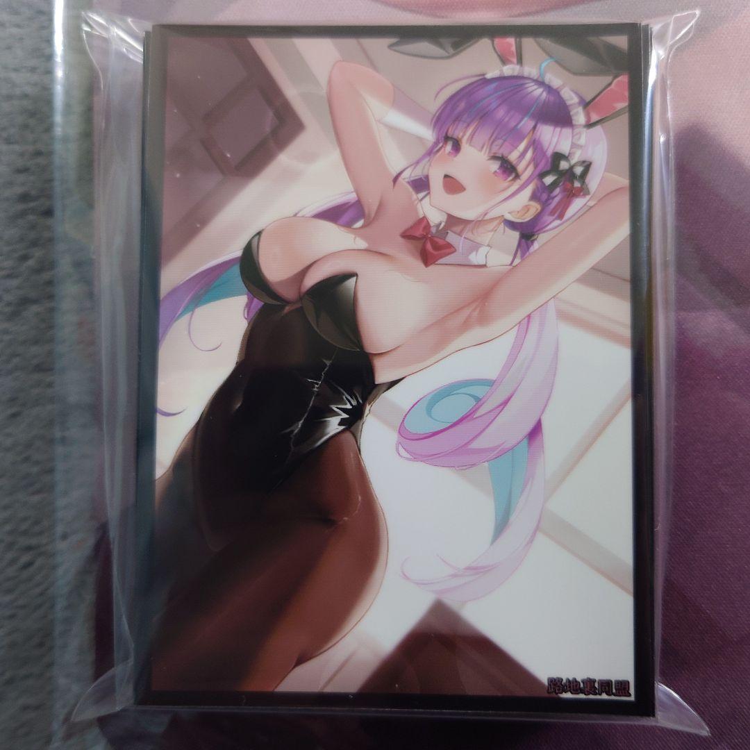 α1 ホロライブ 兎のポーズ&バニーガール 湊あくあ スリーブ&プレイマット