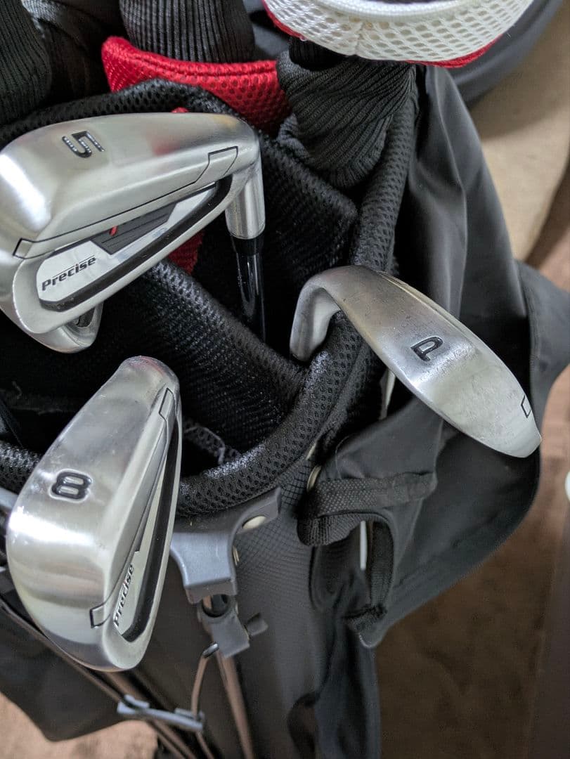 初心者ゴルフキャディーバックセット　メンズ右用