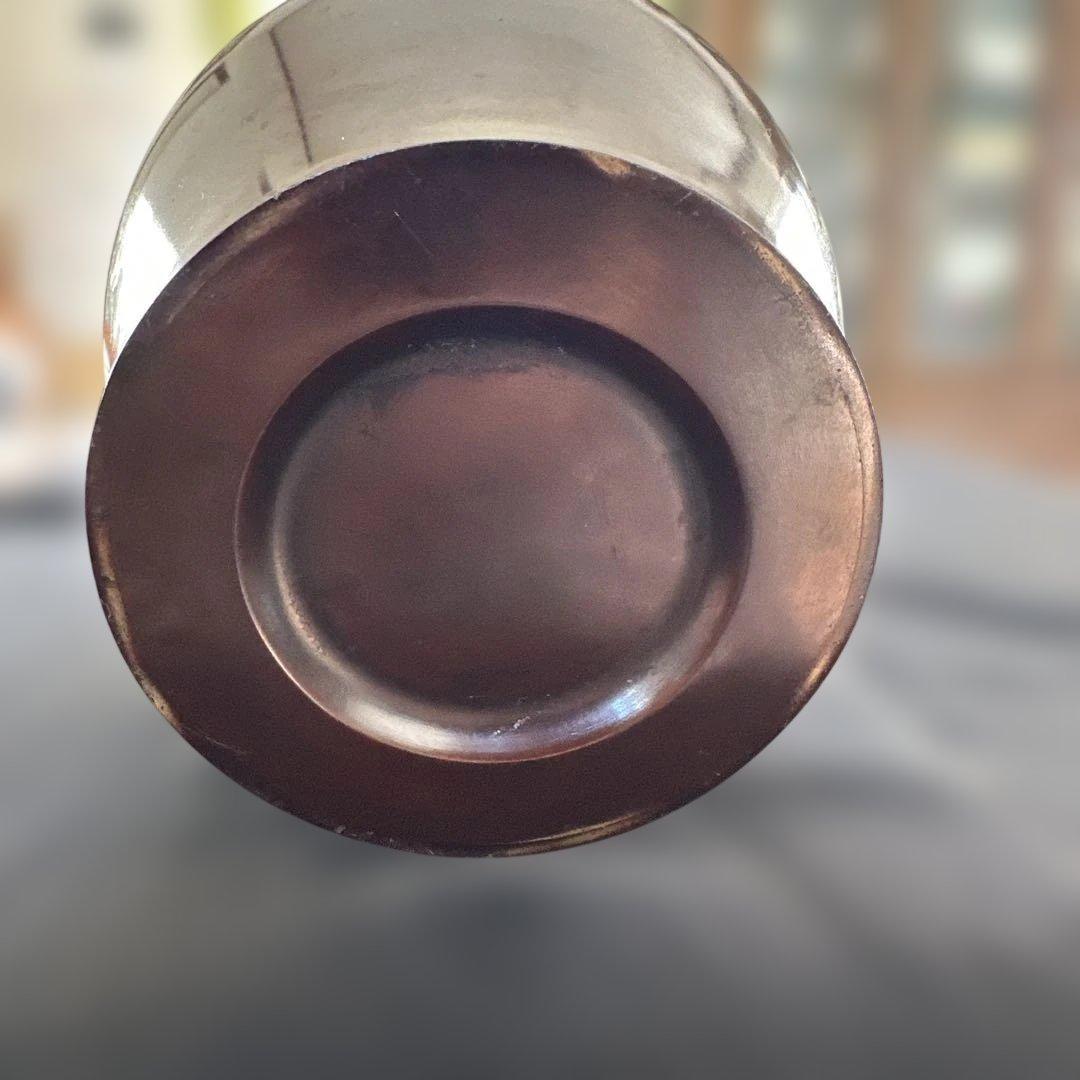 【アンティーク　骨董品】真鍮製　銅製　花瓶　花器　茶道具　銅鉄器　フラワーベース