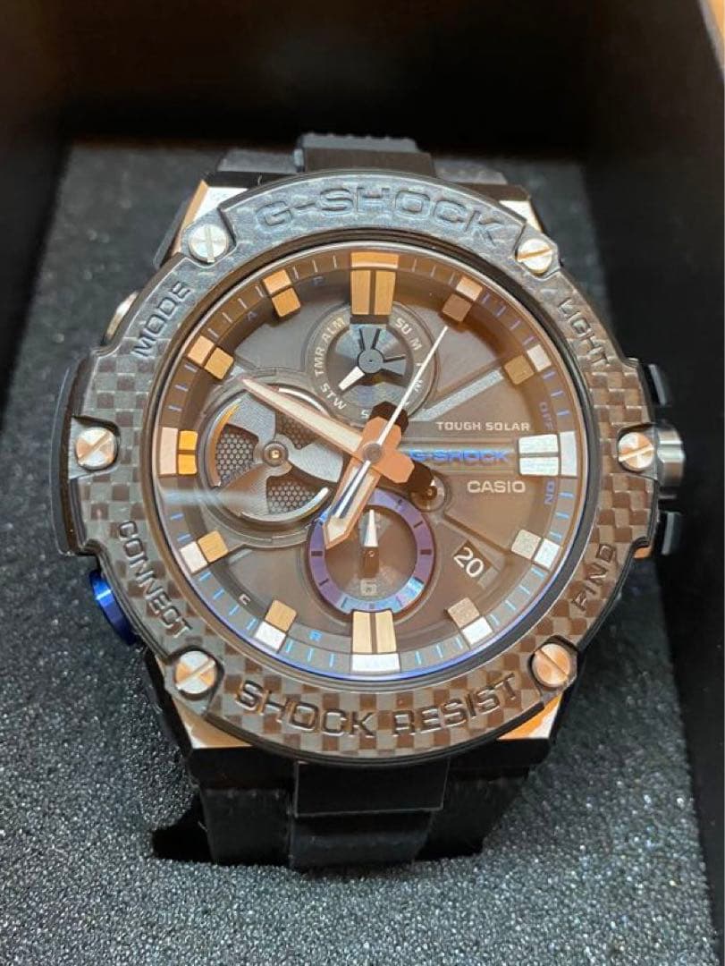 【極美品/レア】G-SHOCK GST-B100X-1AJF 海外セレブ