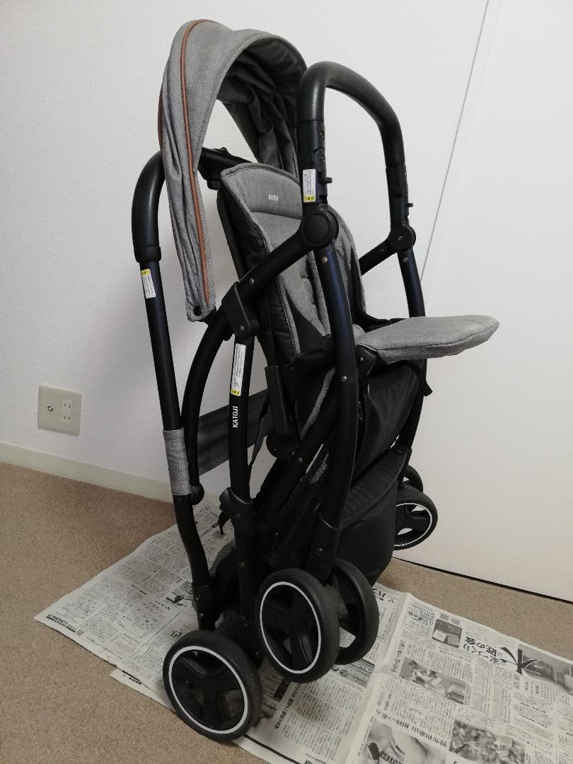 おまけ付き カトージ ベビーカー 2-Seater グレー ※匿名配送