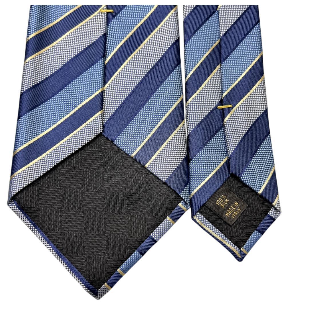 未使用　箱あり　ヴィトン ネクタイ 青　ストライプ 高級　ビジネス プレゼント