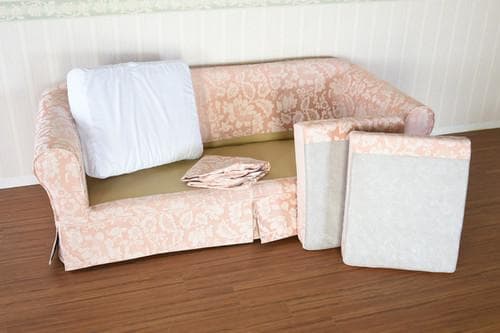 フラワーピンク 3Pソファー　幅１８５cm 日本の住宅サイズにマッチさせました。