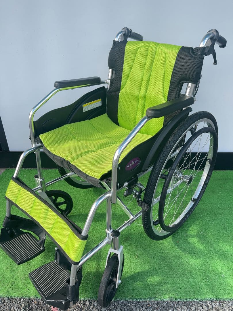 カドクラチャップス禅ライト グリーン G201-GR 自走介助兼用車椅子