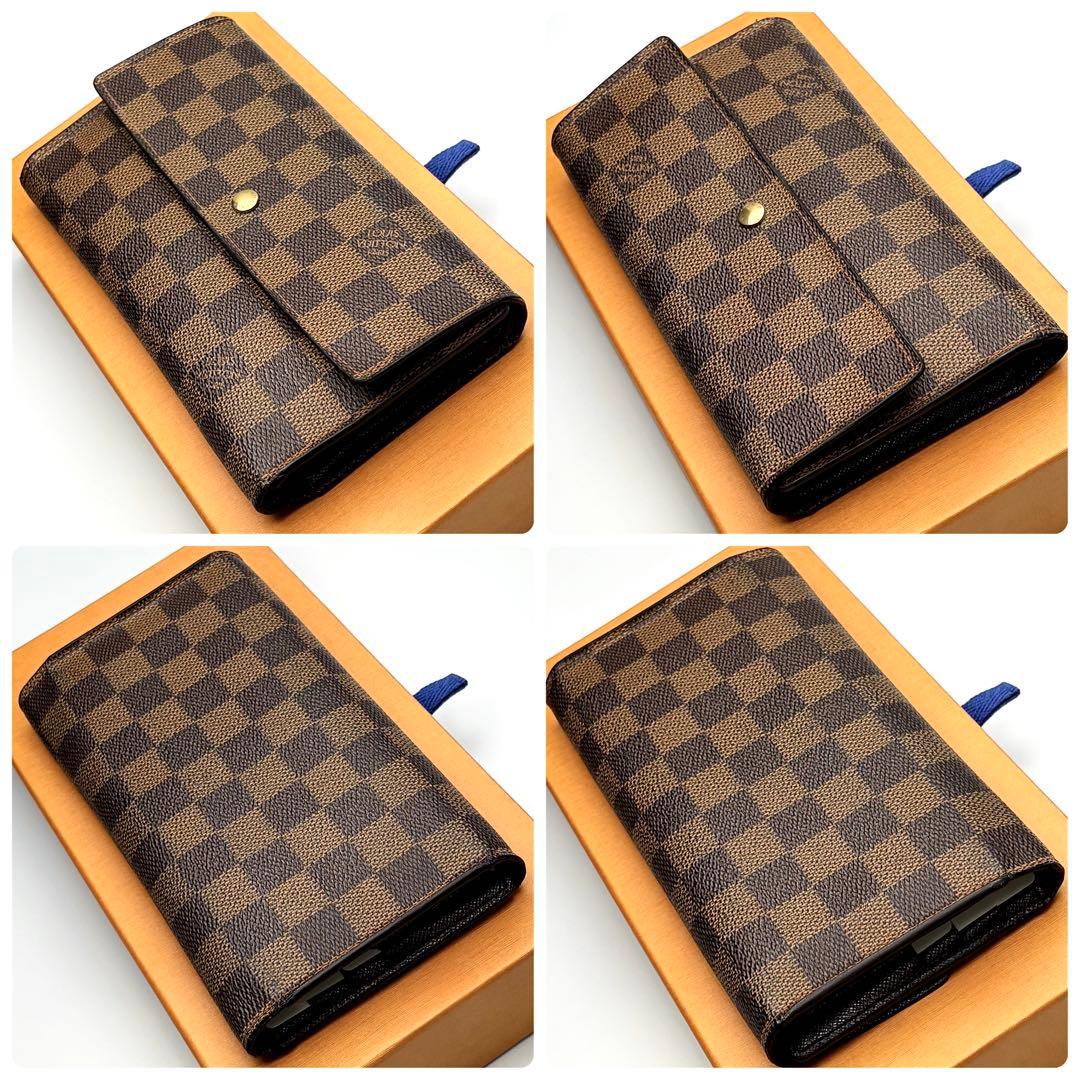 【セール中✨】ルイヴィトン ポルトフォイユ トレゾールダミエ正規品保証Z383