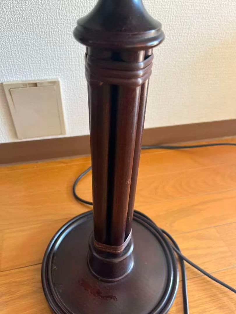 天然素材　籐　アンティークランプ　貴重　古美術品