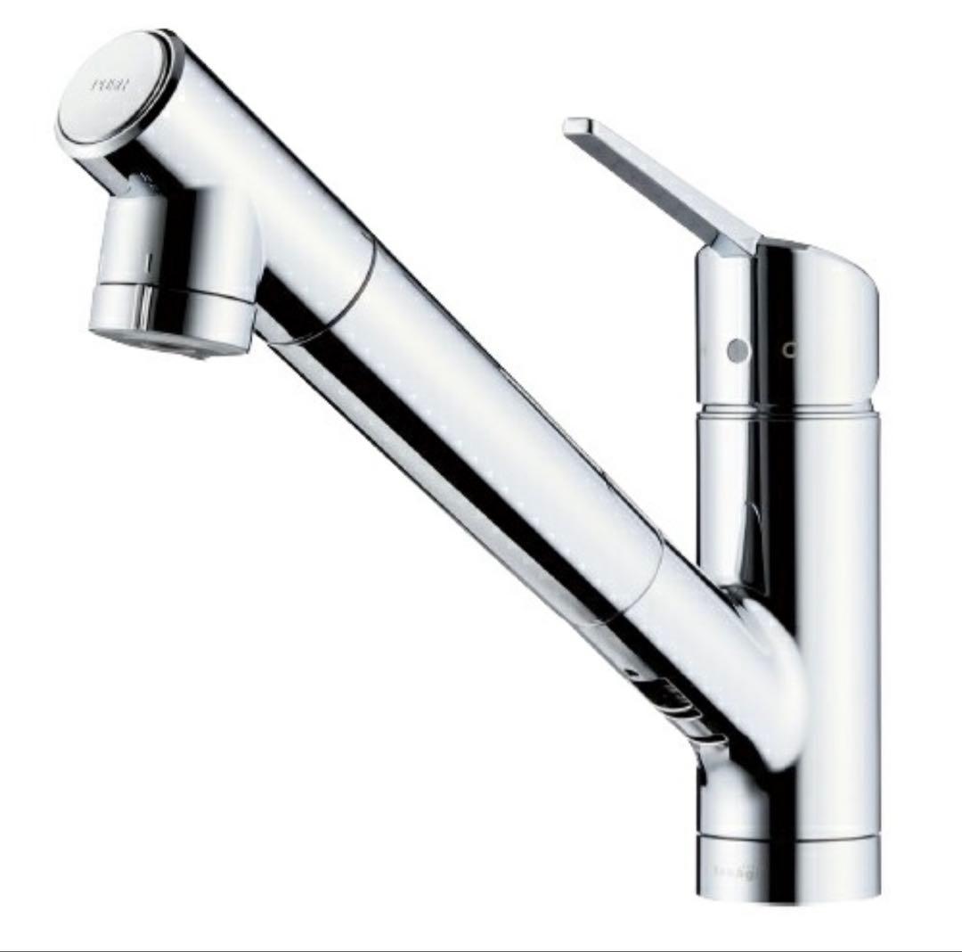 タカギ みず工房　クローレ 水栓 ワンプッシュで切り替え