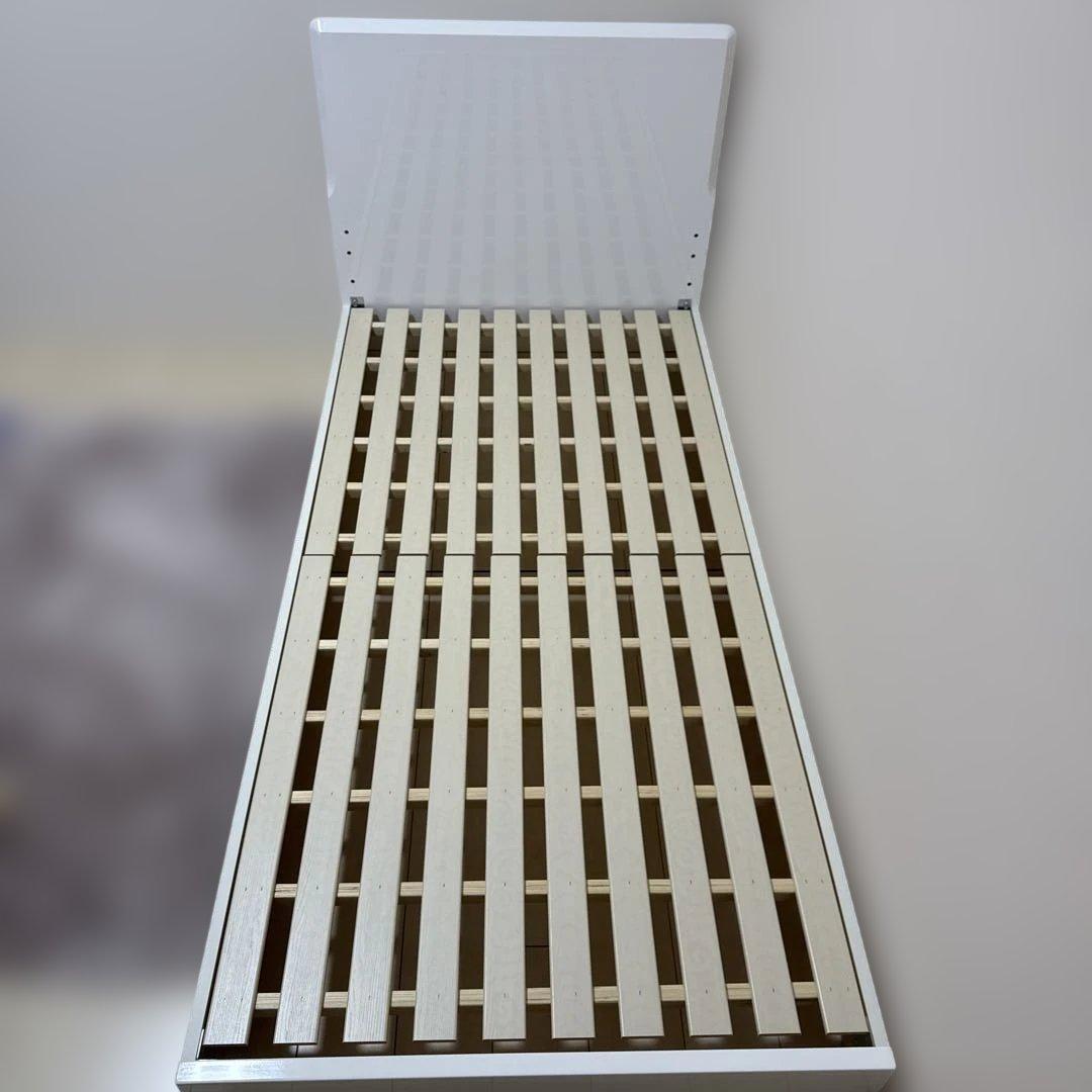 【美品】ニトリ　シンプル シングルベッドフレームとマットレス（Nスリーブハード）