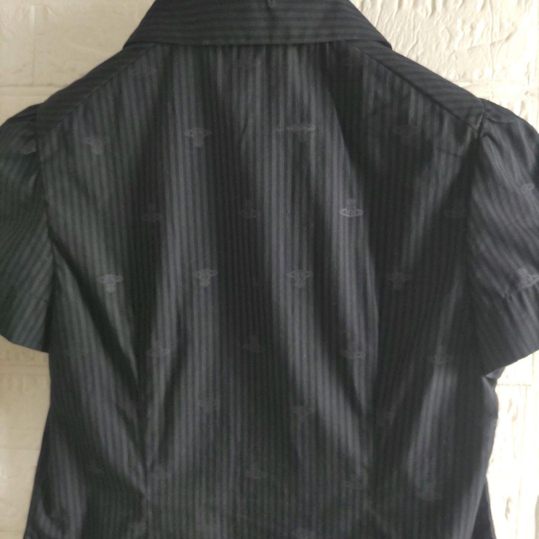 美品✨Vivienne Westwood 　オーブ　ストライプ　 シャツ 総柄