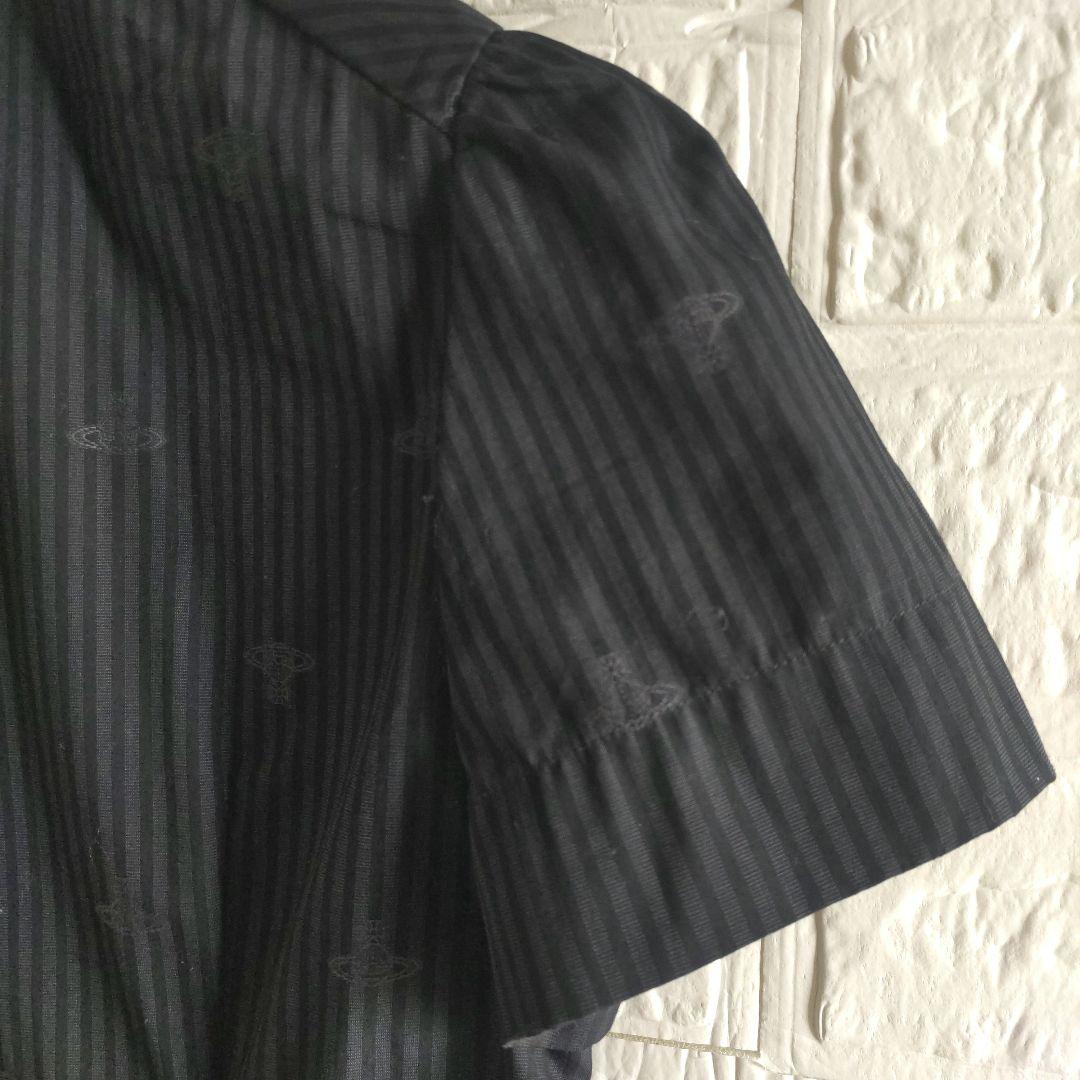 美品✨Vivienne Westwood 　オーブ　ストライプ　 シャツ 総柄