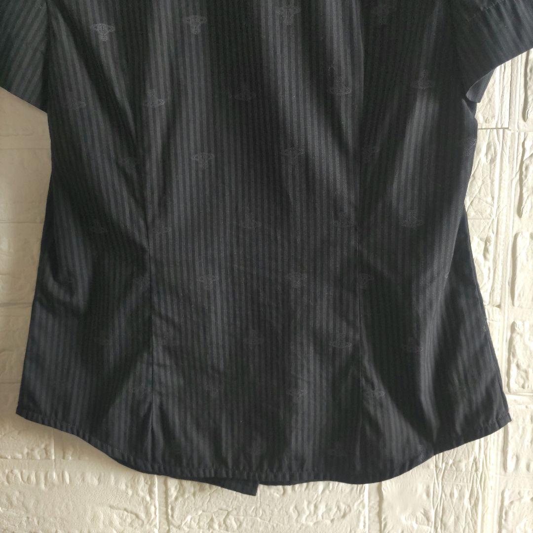 美品✨Vivienne Westwood 　オーブ　ストライプ　 シャツ 総柄