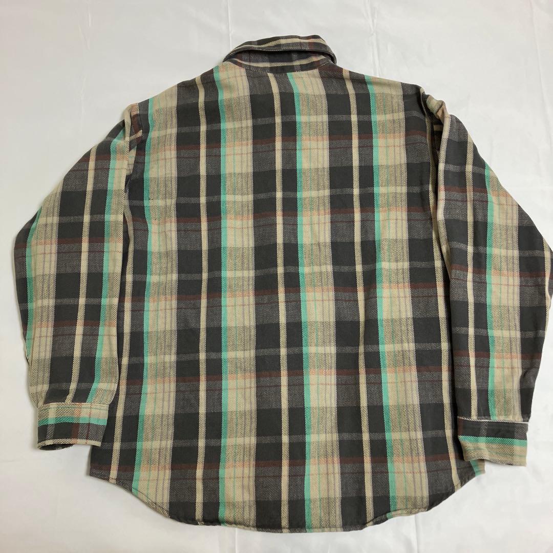 80s BIG MAC USA製 ネルシャツ L bigmac 黒 ブラック