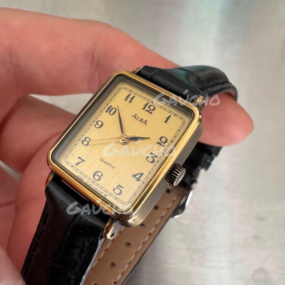 【新品電池】SEIKO albaレクタンギュラー ヴィンテージ tank 美品