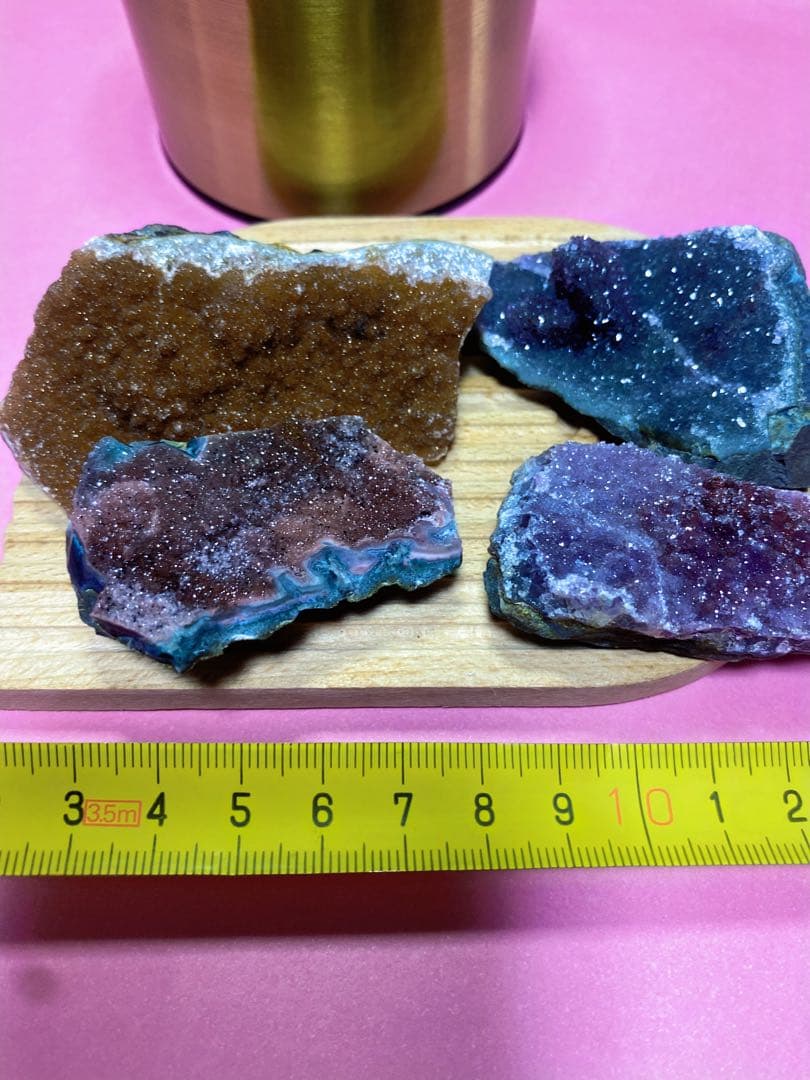 シュガーアメジスト　レインボーアメジスト　シュガードゥルージー　4つセット