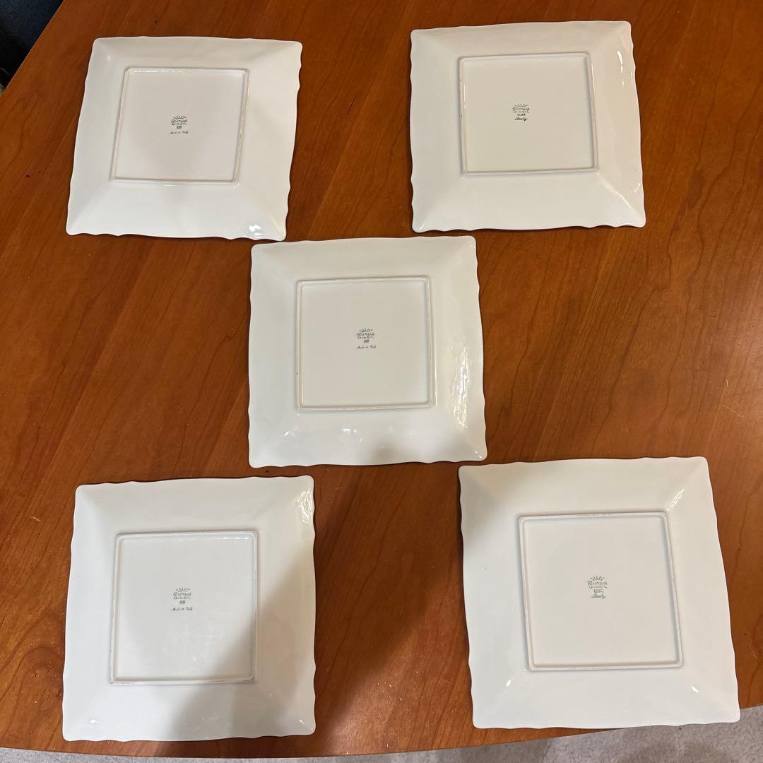 リチャードジノリ正方形型皿5枚セット