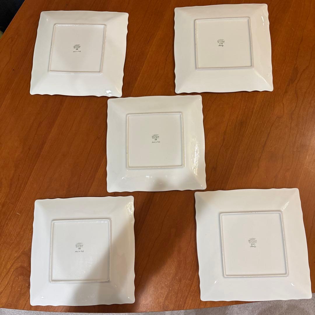リチャードジノリ正方形型皿5枚セット