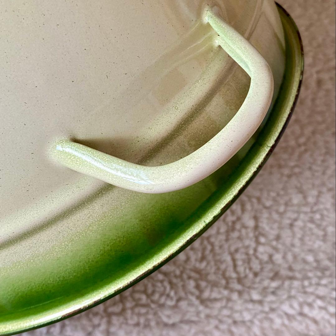 イマン　イヴ　ホーロー製取っ手付きビード入りストッカーLサイズ　欠け無し❣️