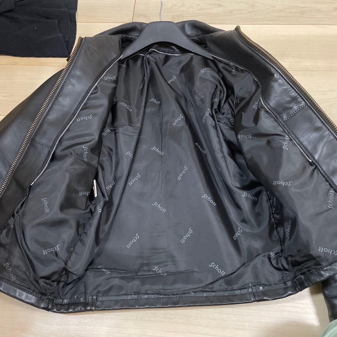 Schott シングルライダースジャケット サイズ34