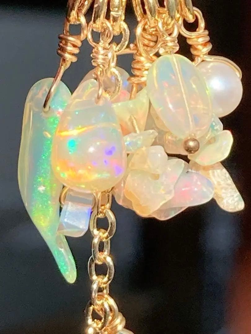 オパール好きさんの為のモリモリチャーム10種＆ピアスフック3種