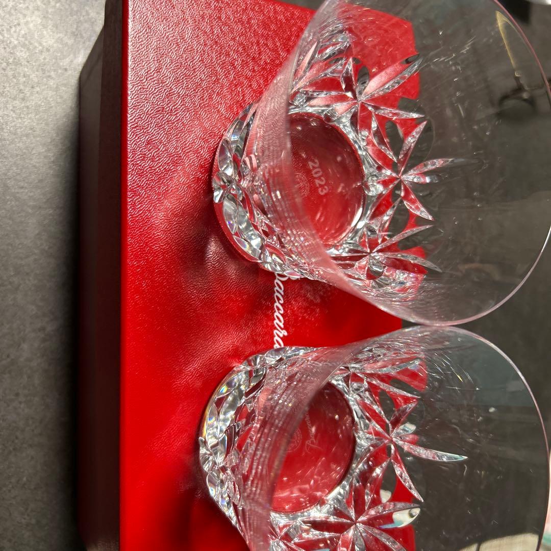 Baccarat クリスタルカットグラス 2個セット　2023