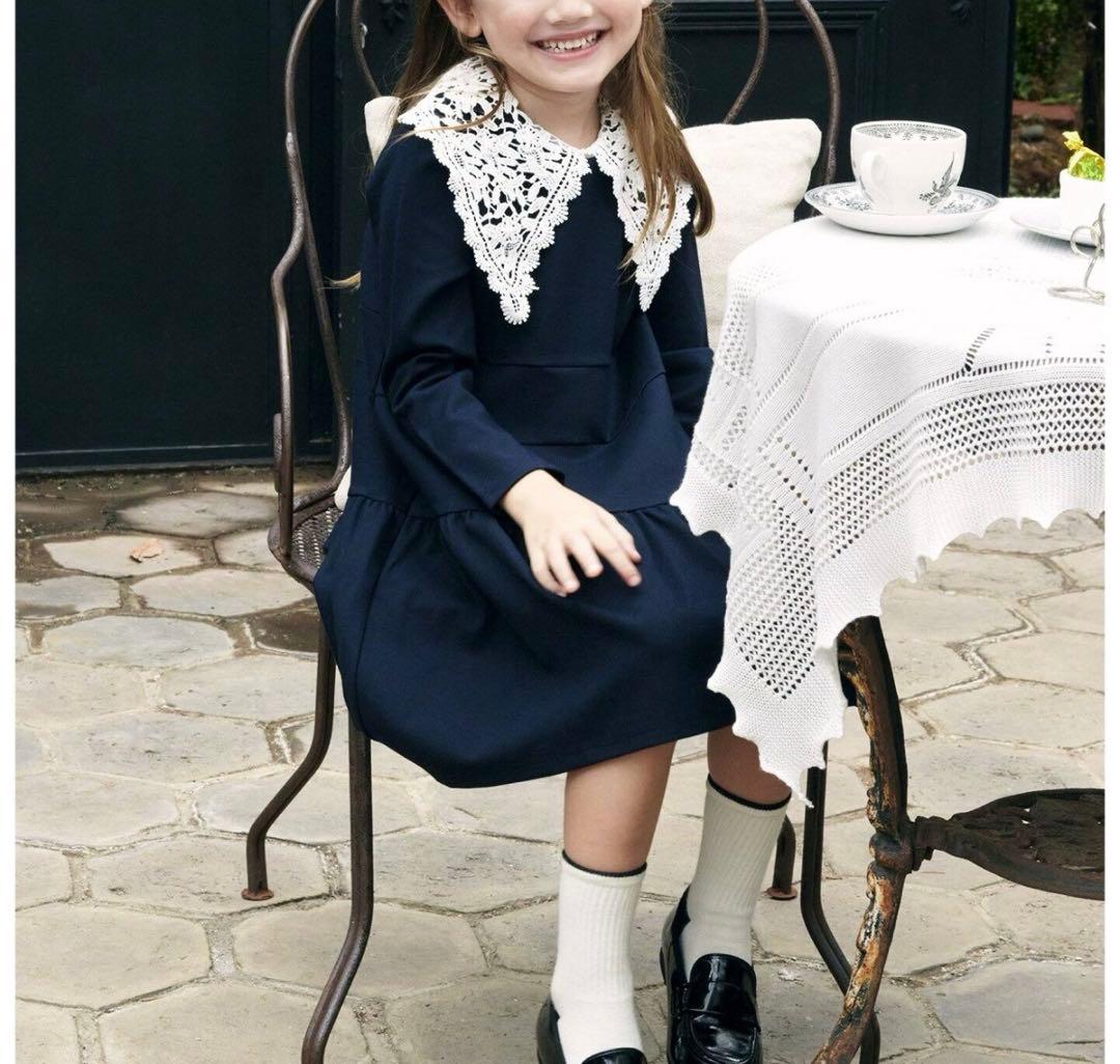 IENAENFANT ネイビー3wayエトワールワンピース kids