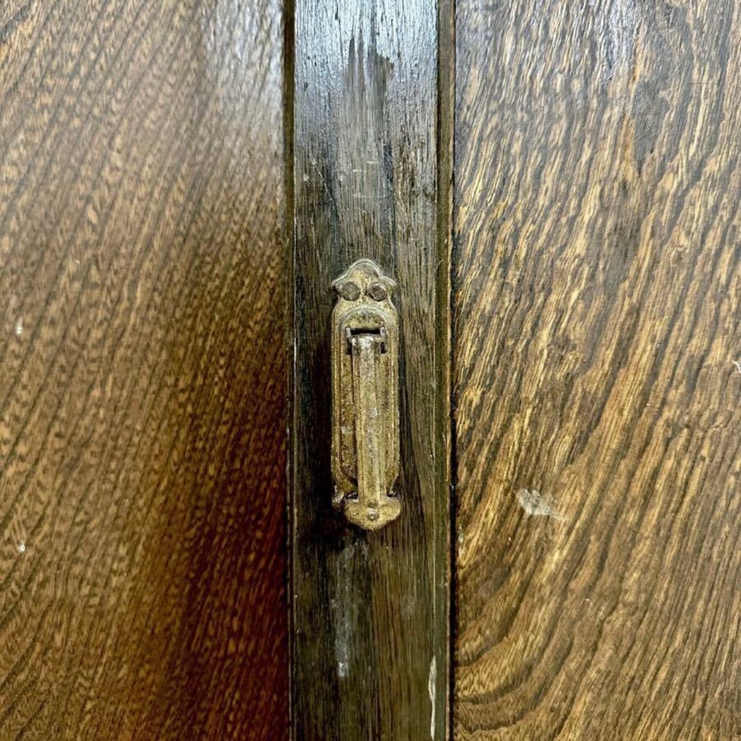 SNT1062 昭和レトロ アンティーク 古い木製収納棚 水屋箪笥 食器棚