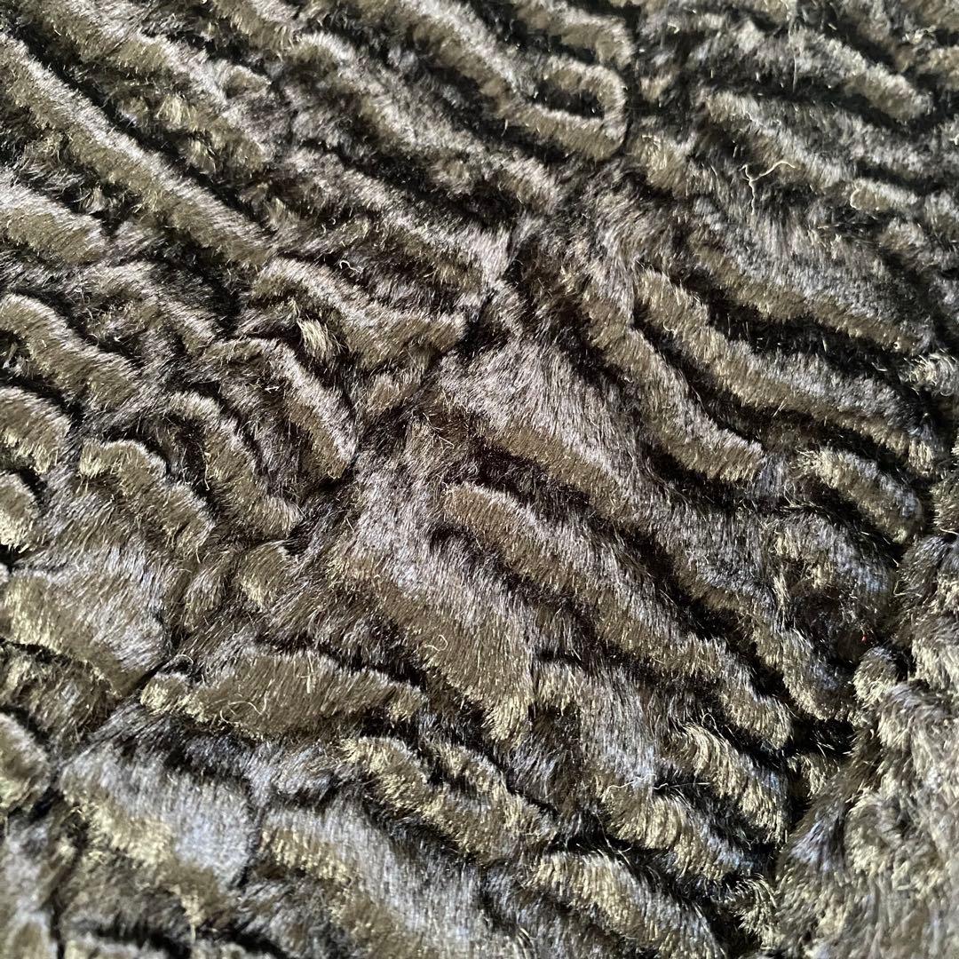 極美品　‘S MaxMara ベロア　ノーカラー　ロングコート　ブラック