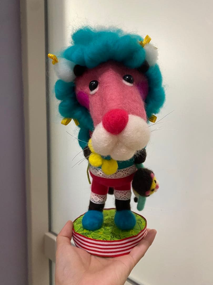 羊毛フェルト　おしゃれライオン