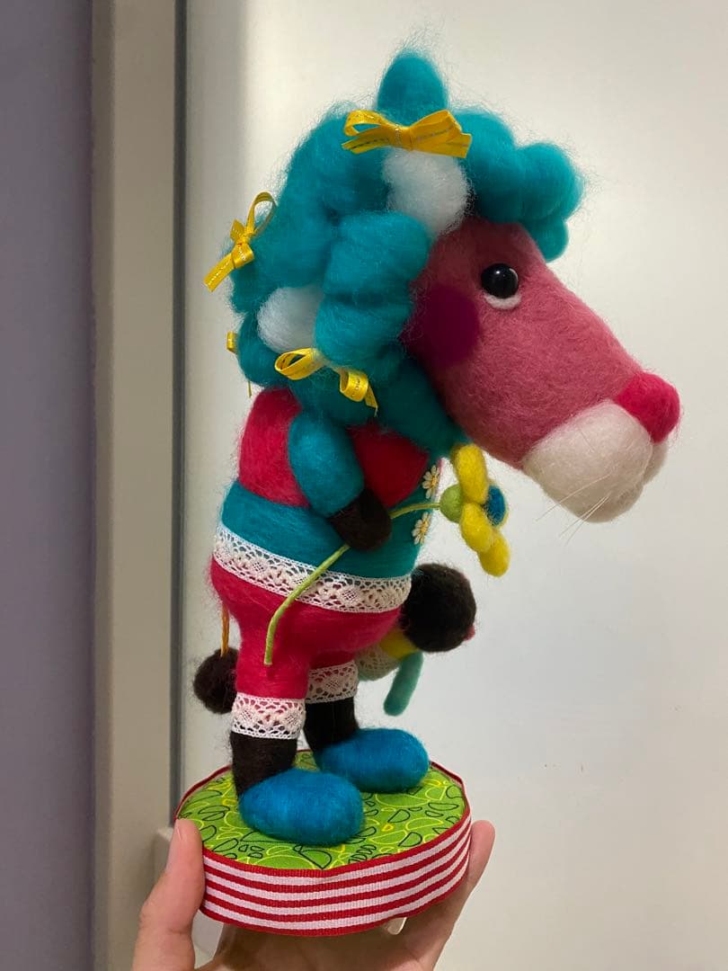 羊毛フェルト　おしゃれライオン