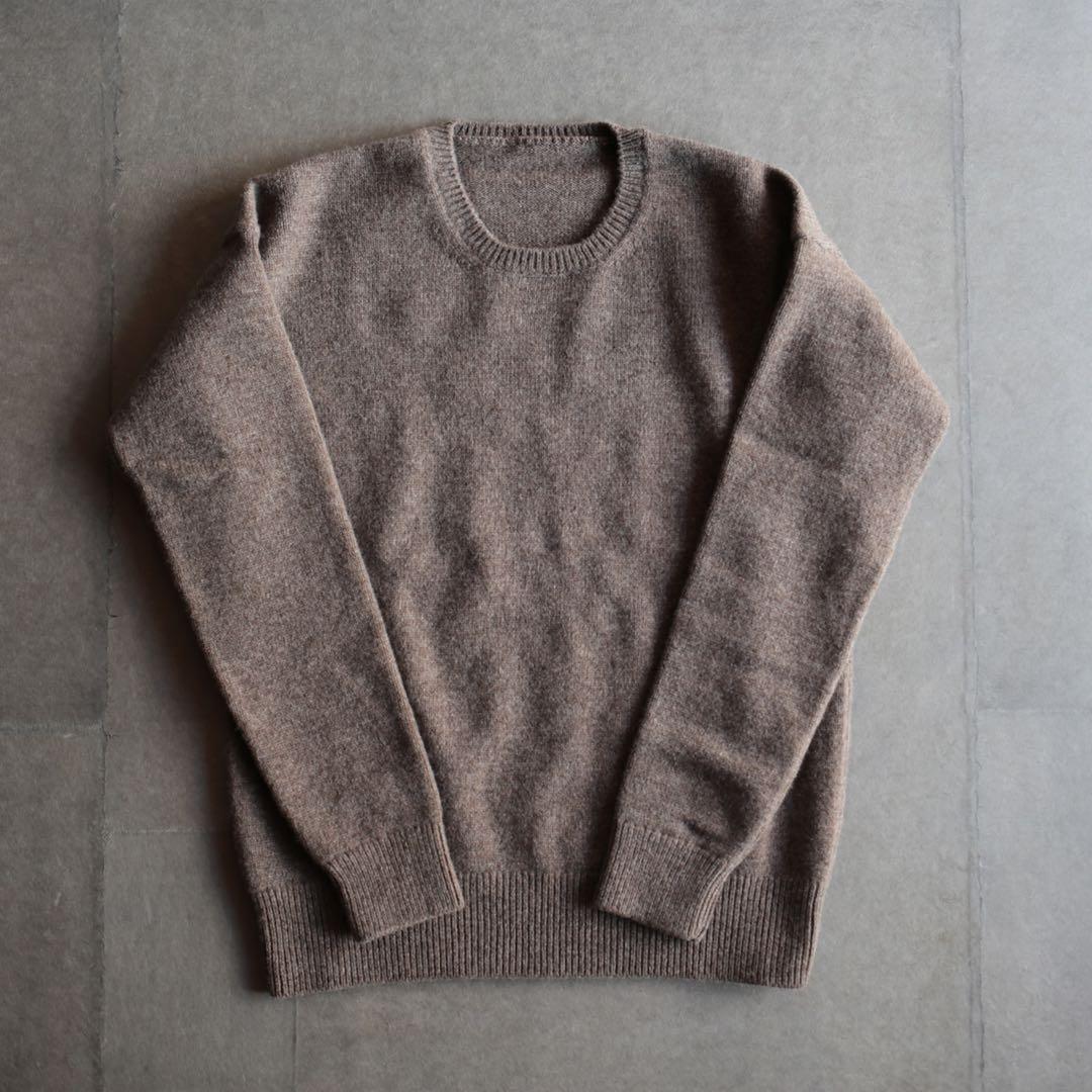 えみおわす　ニット　茶色　ヨーガンレール ババグーリ　evam eva