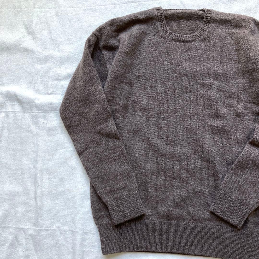 えみおわす　ニット　茶色　ヨーガンレール ババグーリ　evam eva