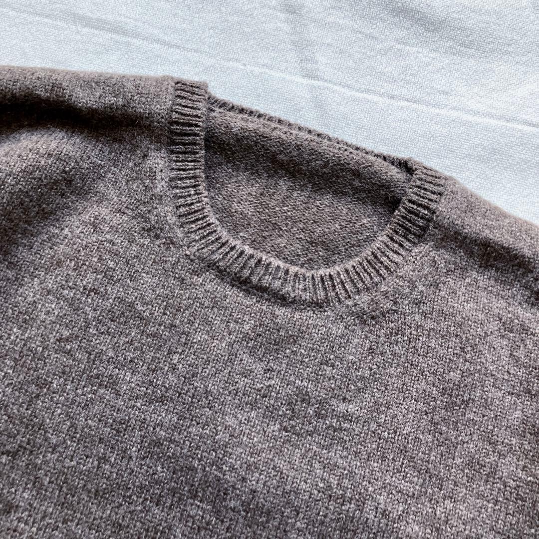 えみおわす　ニット　茶色　ヨーガンレール ババグーリ　evam eva