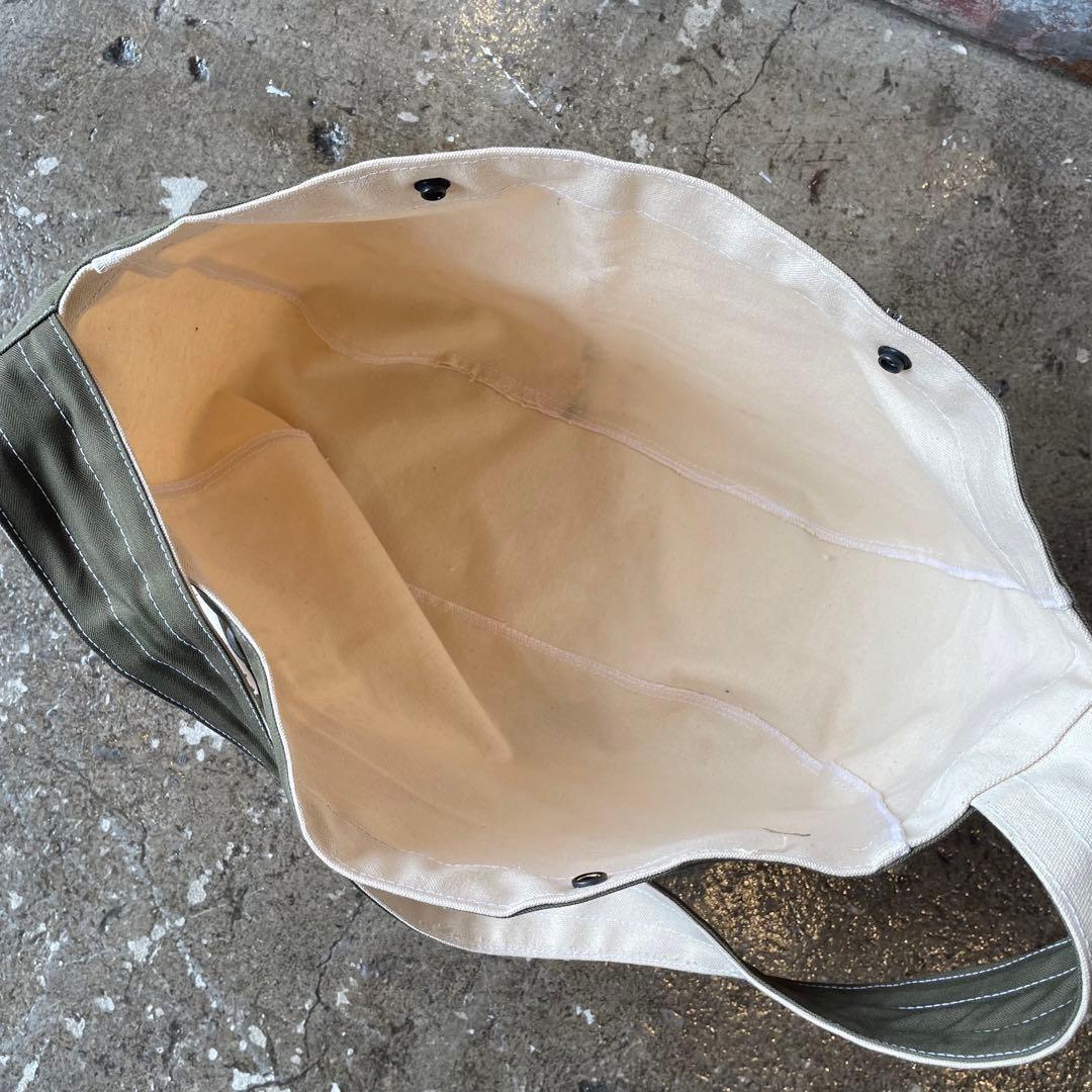 【ビンテージ】ニュースペーパーバッグ ミリタリー　U.S.Navy 80s90s