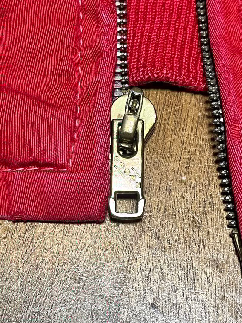 50,s Daniel Boone綿混ギャバジャン　crownジッパ40